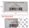 Customized Print Grey void Label, Customized Print Grey void Sticker, Customized Print Grey void Seal,