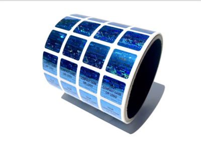 Blue Round Hologram, Blue Round Hologram Sticker, Blue Holographic Security Sticker