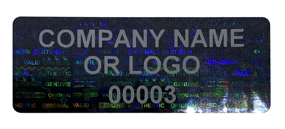  500 X COA Certificate of Authenticity Two-Part Tamper Evident  Security Stickers / Labels with Hologram and Corresponding Small Label :  Office Products