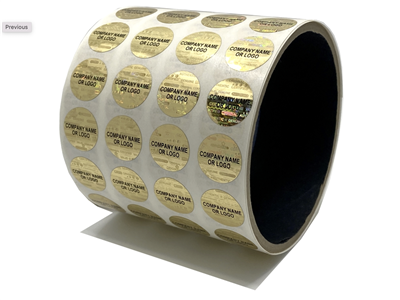 Custom Gold Holographic, Custom Gold Holographic Label, Custom Gold Holographic Sticker, Custom Gold Holographic Seal,   