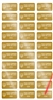 1,000 Gold TamperVoidPro Tamper Evident Security Labels Seal Sticker, Rectangle 1" x 0.5" (25mm x 13mm). Demetalized Laser Customization. >Click on item details to customize it.