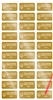 2,000 Gold TamperVoidPro Tamper Evident Security Labels Seal Sticker, Rectangle 1" x 0.5" (25mm x 13mm). Demetalized Laser Customization. >Click on item details to customize it.