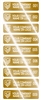 10,000 Gold TamperVoidPro Tamper Evident Security Labels Seal Sticker, Rectangle 2" x 0.5" (51mm x 13mm). Demetalized Laser Customization. >Click on item details to customize it. 